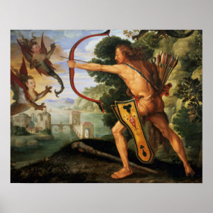 Hercules and the Stymphalian bird, 1600 Poster