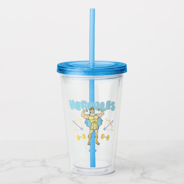 Hercules Arrows and Dumbbells Flex Acrylic Tumbler Take Away Mugg (Framsida)