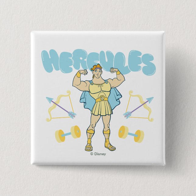 Hercules Arrows and Dumbbells Flex Button Knapp (Framsida)