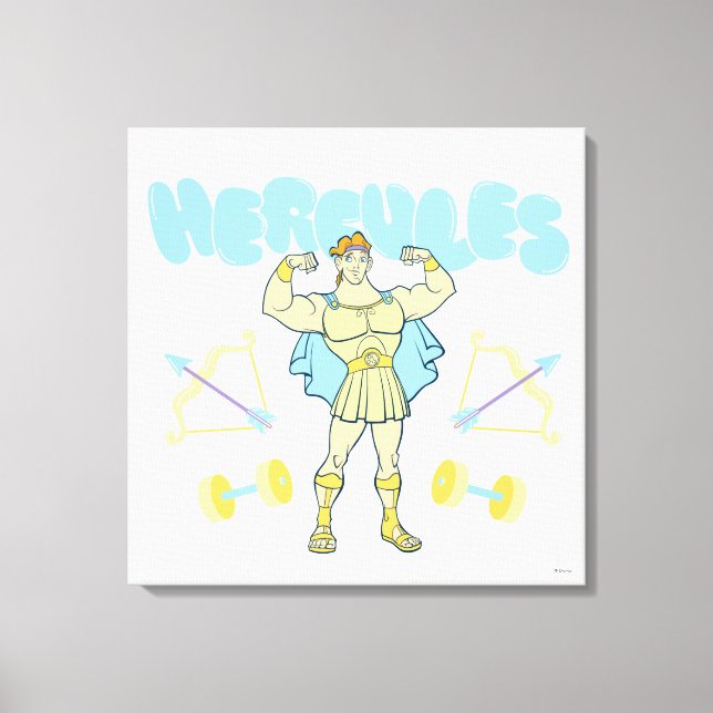 Hercules Arrows and Dumbbells Flex Canvas Print (Framsida)