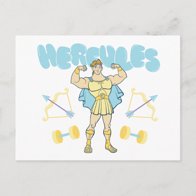Hercules Arrows and Dumbbells Flex Postcard Vykort (Framsida)