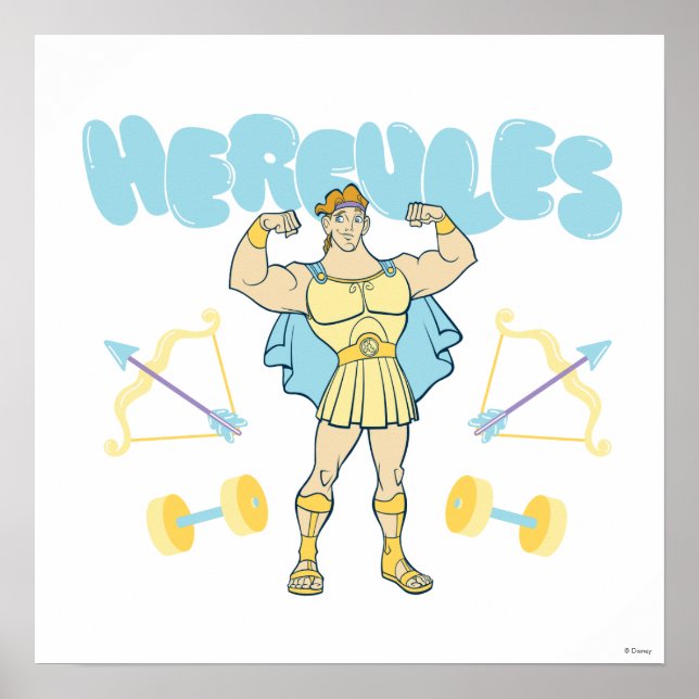 Hercules Arrows and Dumbbells Flex Poster (Framsidan)