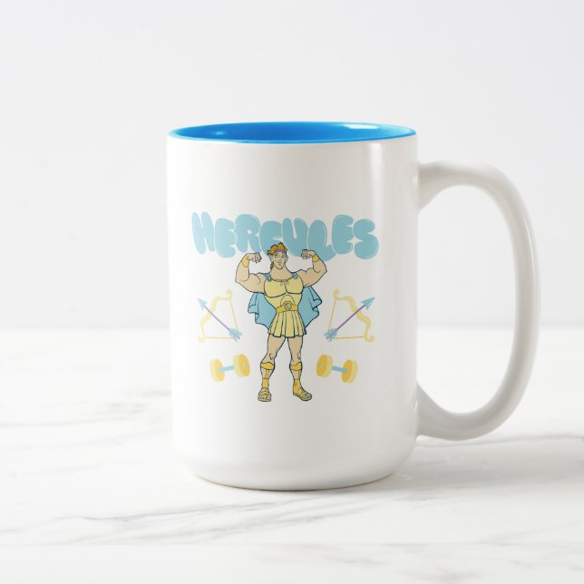 Hercules Arrows and Dumbbells Flex Two-Tone Coffee Två-Tonad Mugg (Höger)