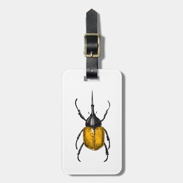 Hercules beetle bagagebricka (Vertikal Framsida)