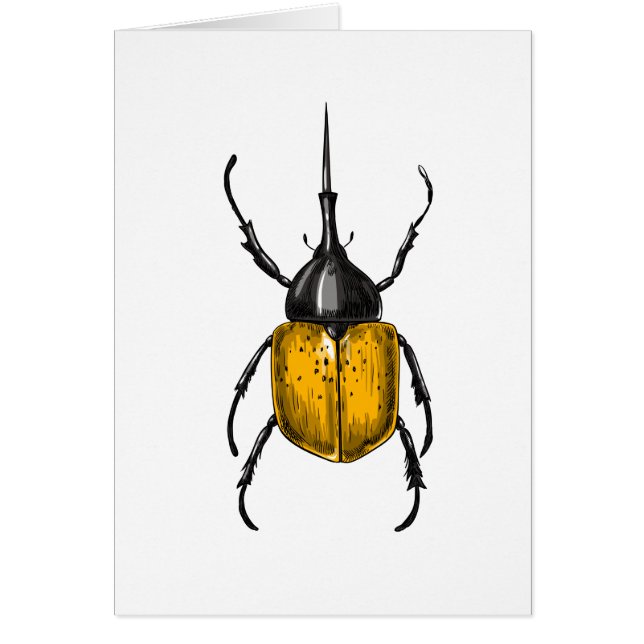 Hercules beetle hälsningskort (Framsidan)