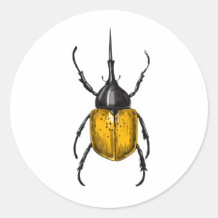 Hercules beetle runt klistermärke