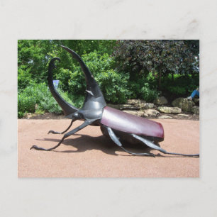 Hercules Beetle Sculpture Vykort