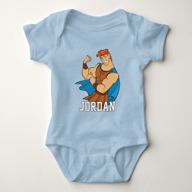 Hercules Bicep Flex Baby Bodysuit T Shirt (Framsida)