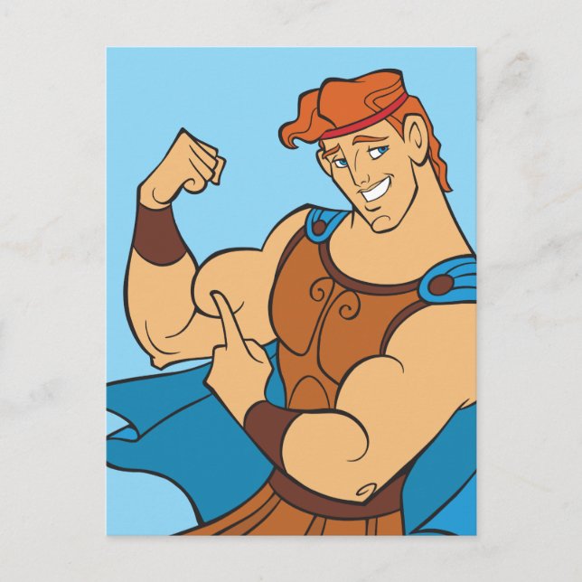 Hercules Bicep Flex Postcard Vykort (Framsida)