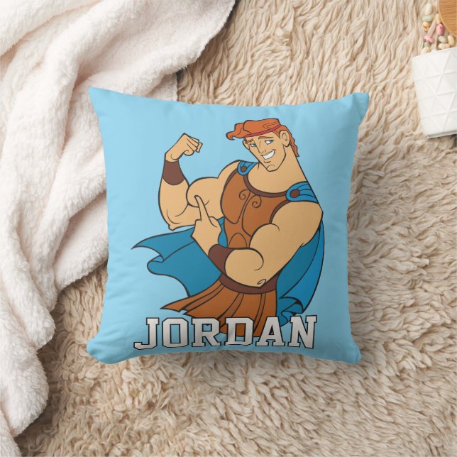 Hercules Bicep Flex Throw Pillow Kudde (Filt)