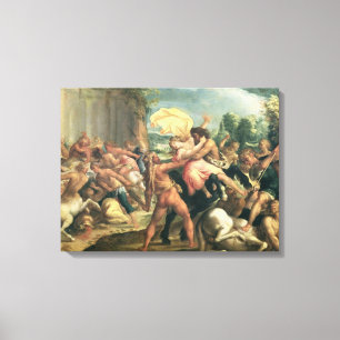 Hercules, Deianeira och kentauren Eurytion Canvastryck