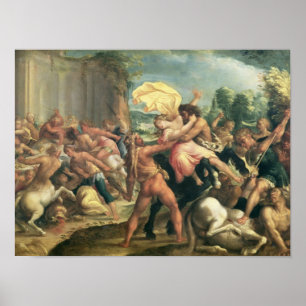 Hercules, Deianeira och kentauren Eurytion Poster