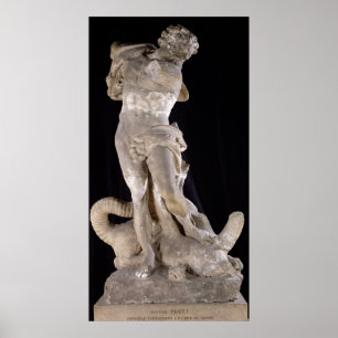 Hercules Fighting Lernaean Hydra Poster