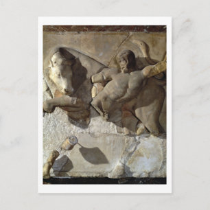 Hercules Fighting the Cretan Bull, en av en serie Vykort