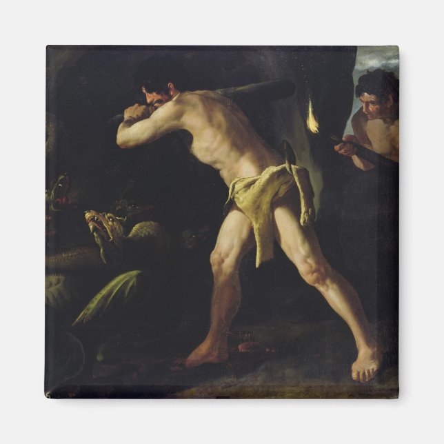 Hercules Fighting with Lernaean Hydra Magnet (Framsidan)