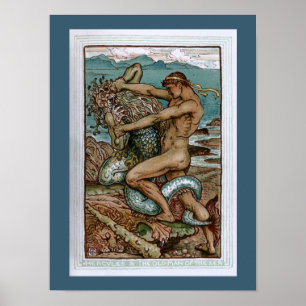 Hercules & gamal man av havet poster