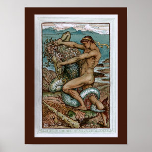Hercules & gamal man av havet poster