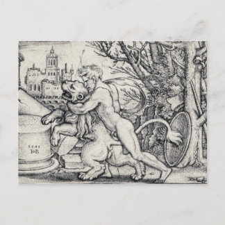 Hercules Killing the Nemean Lejon Vykort