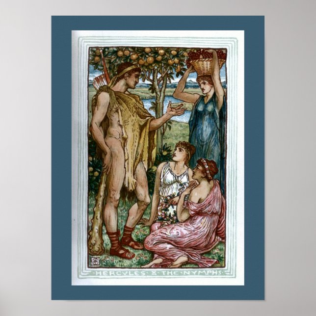 Hercules & Nymphs Poster (Framsidan)
