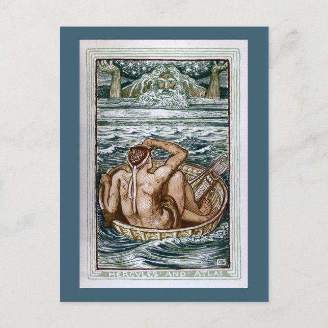 Hercules och Atlas Vykort (Framsida)