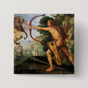 Hercules och de Stymphalian fåglarna, 1600 Knapp