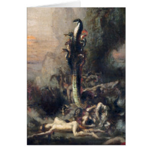 Hercules och den Lernaean hydraen Hälsningskort