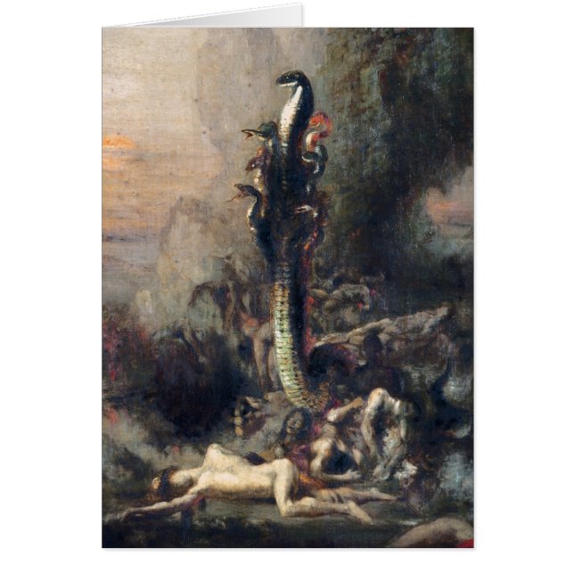 Hercules och den Lernaean hydraen Hälsningskort (Framsidan)