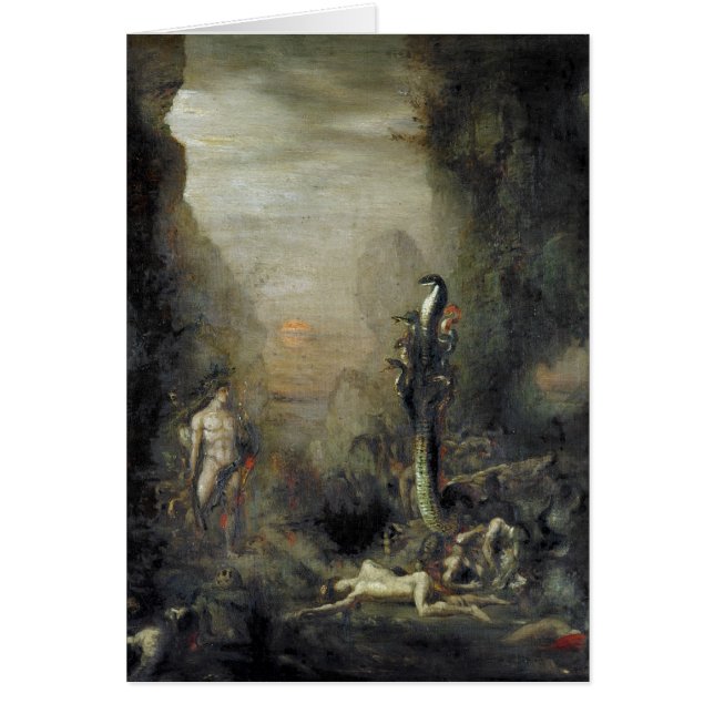 Hercules och den Lernaean hydraen Hälsningskort (Framsidan)