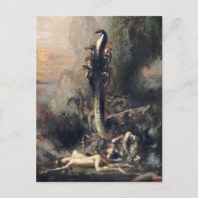 Hercules och den lernaeiska hydran vykort (Framsida)