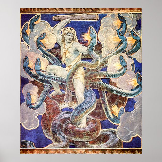 Hercules och Hydra  Poster (Framsidan)