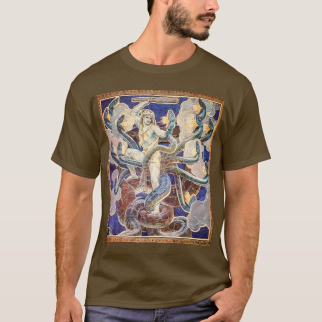 Hercules och Hydra T Shirt (Framsida)