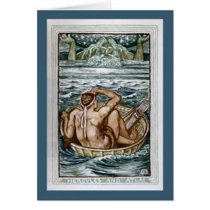 Hercules och kartbok hälsningskort