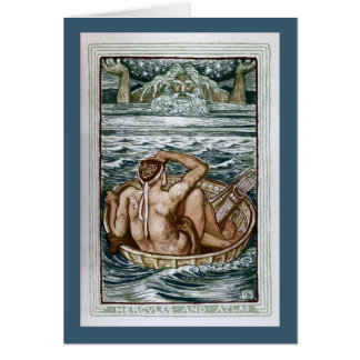 Hercules och kartbok hälsningskort