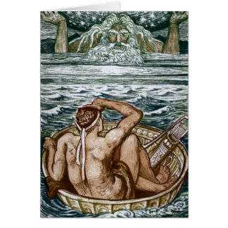 Hercules och kartbok hälsningskort