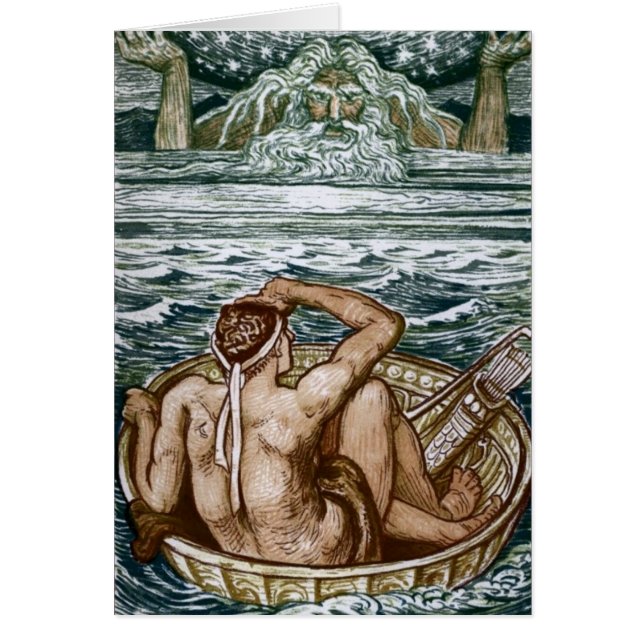 Hercules och kartbok hälsningskort (Framsidan)