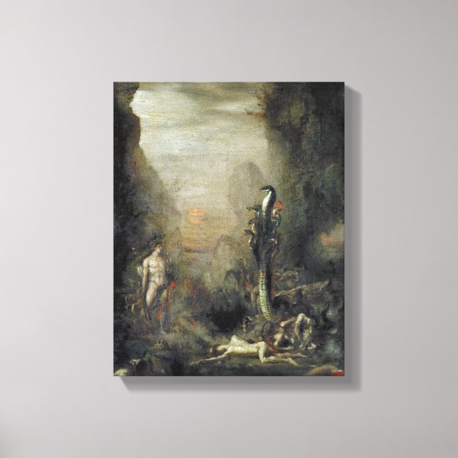 Hercules och Lernaean Hydra Canvastryck (Framsida)