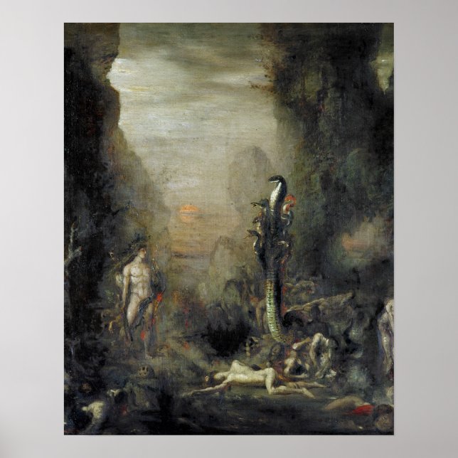 Hercules och Lernaean Hydra Poster (Framsidan)