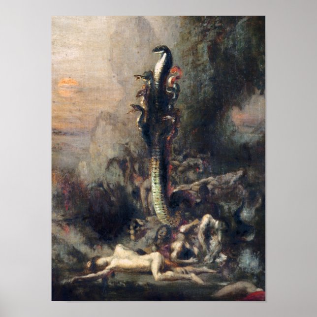 Hercules och Lernaean Hydra Poster (Framsidan)