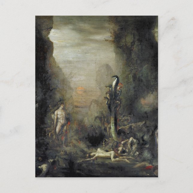 Hercules och Lernaean Hydra Vykort (Framsida)