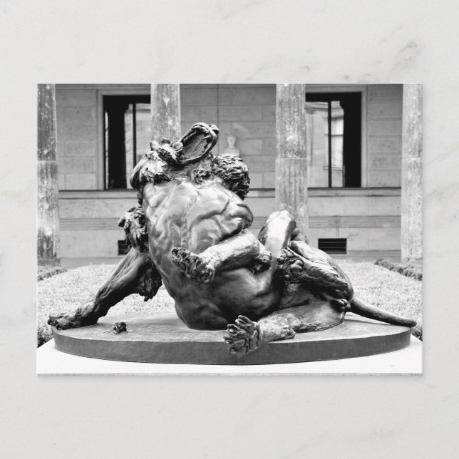 Hercules och Nemean Lejon Vykort (Framsida)