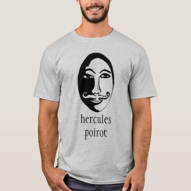 Hercules Poirot T Shirt (Framsida)
