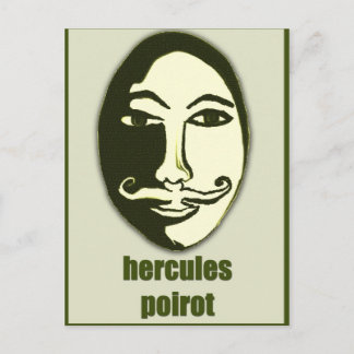 hercules Poirot Vykort