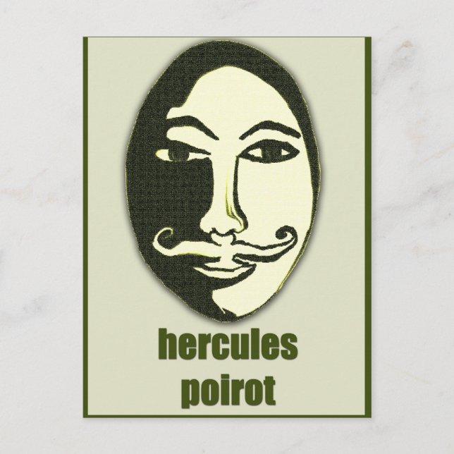 hercules Poirot Vykort (Framsida)