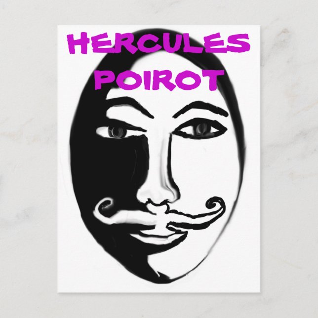 Hercules Poirot Vykort (Framsida)