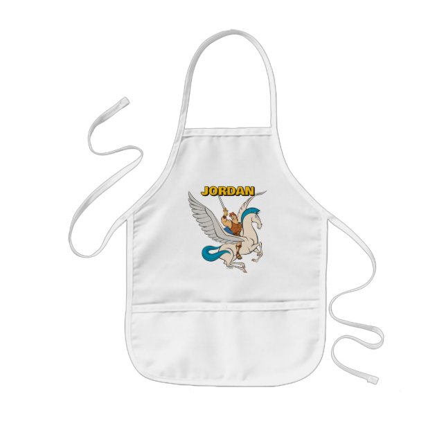 Hercules Riding Pegasus Kids' Apron Barnförkläde (Framsidan)