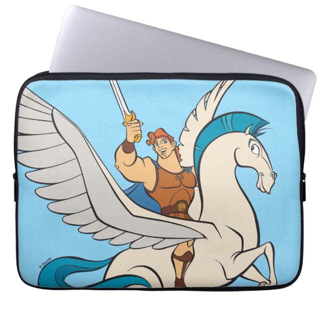 Hercules Riding Pegasus Laptop Sleeve (Framsidan)