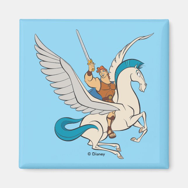 Hercules Riding Pegasus Magnet (Framsidan)