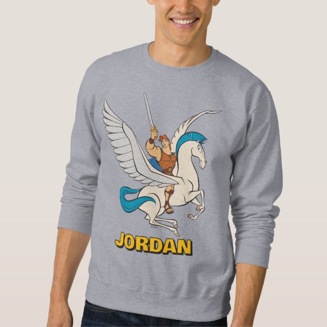 Hercules Riding Pegasus Sweatshirt (Framsida)