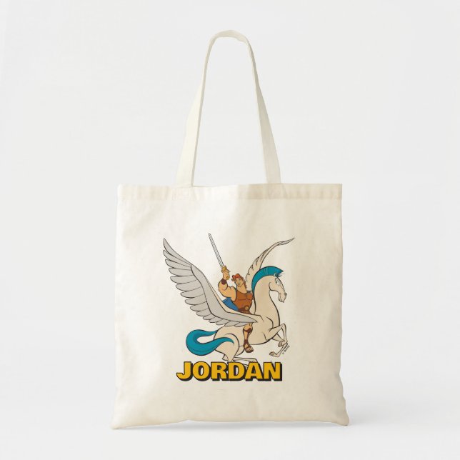 Hercules Riding Pegasus Tote Bag Tygkasse (Framsidan)