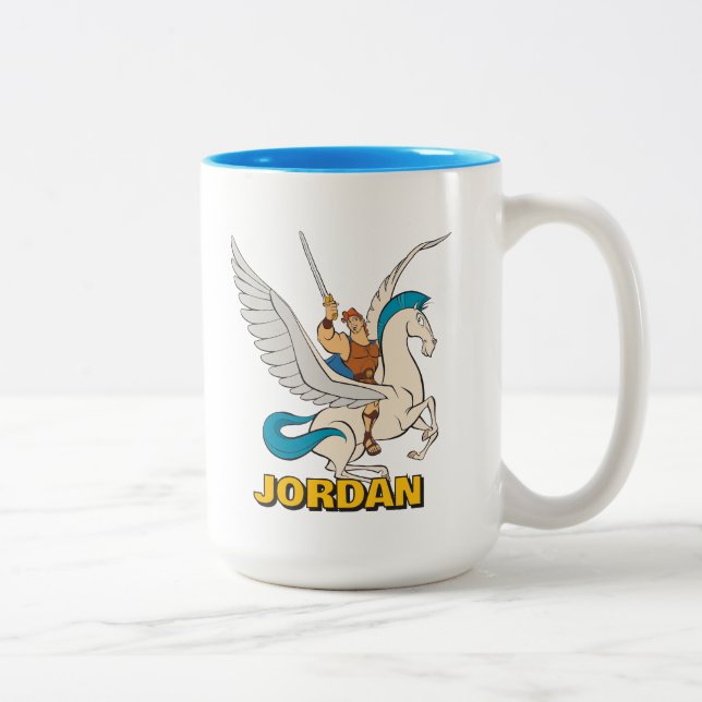 Hercules Riding Pegasus Two-Tone Coffee Mug Två-Tonad Mugg (Höger)